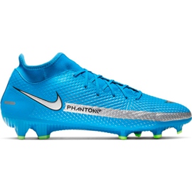 Buty piłkarskie Nike Phantom Gt Academy Df FG/MG CW6667 400 niebieskie niebieskie