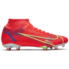 Buty piłkarskie Nike Mercurial Superfly 8 Academy FG/MG CV0843 600 czerwone czerwone