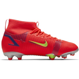 Buty piłkarskie Nike Mercurial Superfly 8 Academy FG/MG Junior CV1127 600 czerwone czerwone