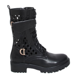 Workery ażurowe czarne NC1125P Black