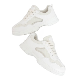 Buty sportowe beżowe 3157 Beige beżowy