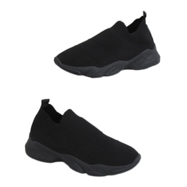 Buty sportowe skarpetkowe czarne NB399 Black