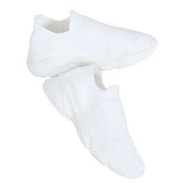 Buty sportowe skarpetkowe białe NB399 White