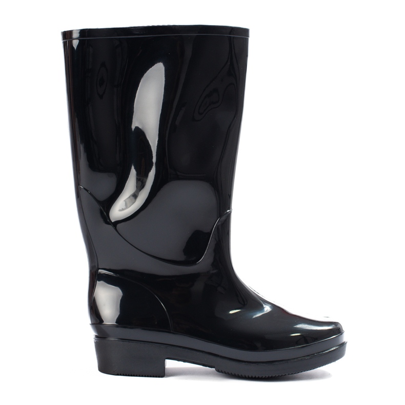 Wysokie Kalosze Z Połyskiem czarne