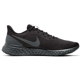 Buty do biegania męskie Nike Revolution 5 czarne BQ3204 001 szare
