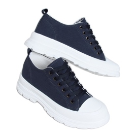 Trampki damskie granatowe LA122 Navy