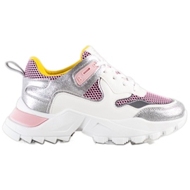 SHELOVET Modne Sneakersy wielokolorowe