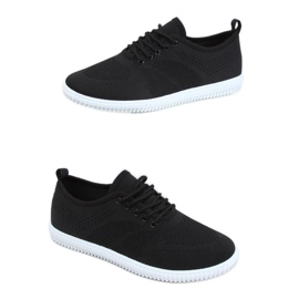 Tenisówki damskie skarpetkowe czarne 1026 Black