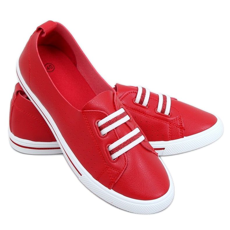 Trampki damskie czerwone 6283 Red