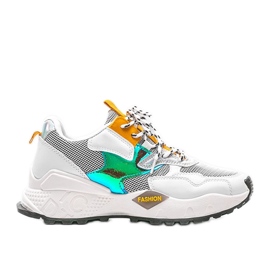 Biało-czarne sneakersy sportowe Holly białe