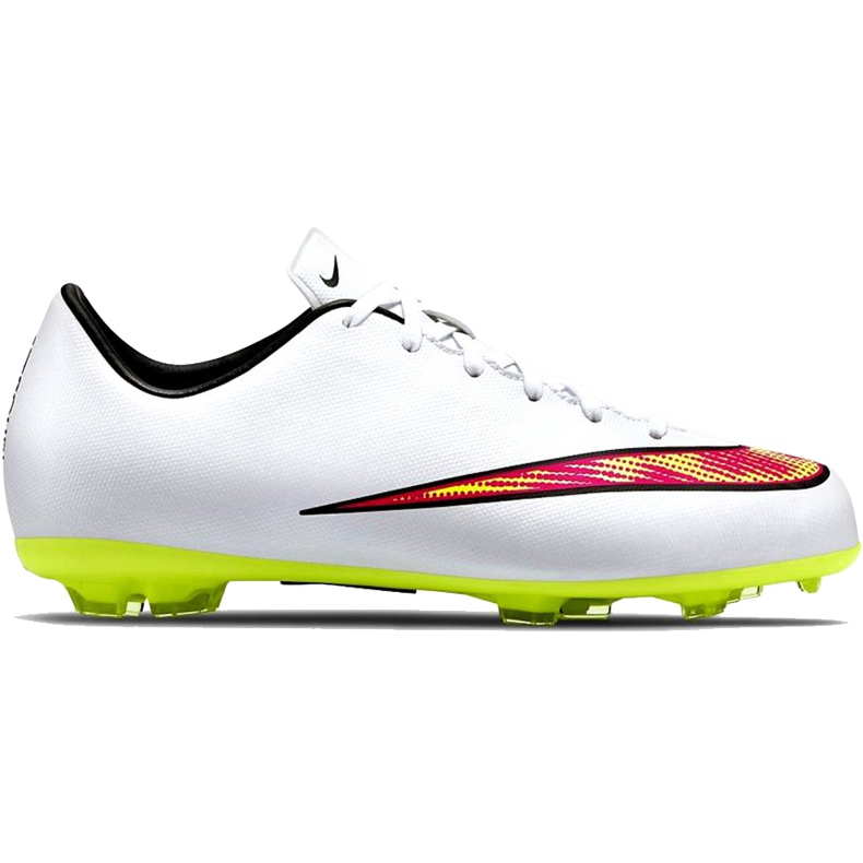 Buty piłkarskie Nike Mercurial Victory V Fg Jr 651634 170 białe białe