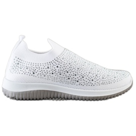 Renda Wsuwane Sneakersy Na Wiosnę białe
