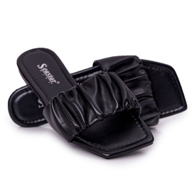 PS1 Damskie Klasyczne Klapki Czarne Looking Good