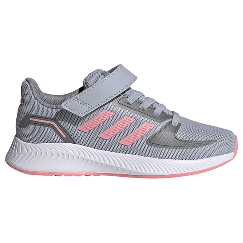 Buty dla dzieci adidas Runfalcon 2.0 C szaro-różowe FZ0111 szare