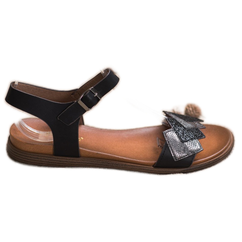 Stylowe Sandałki Sergio Leone czarne