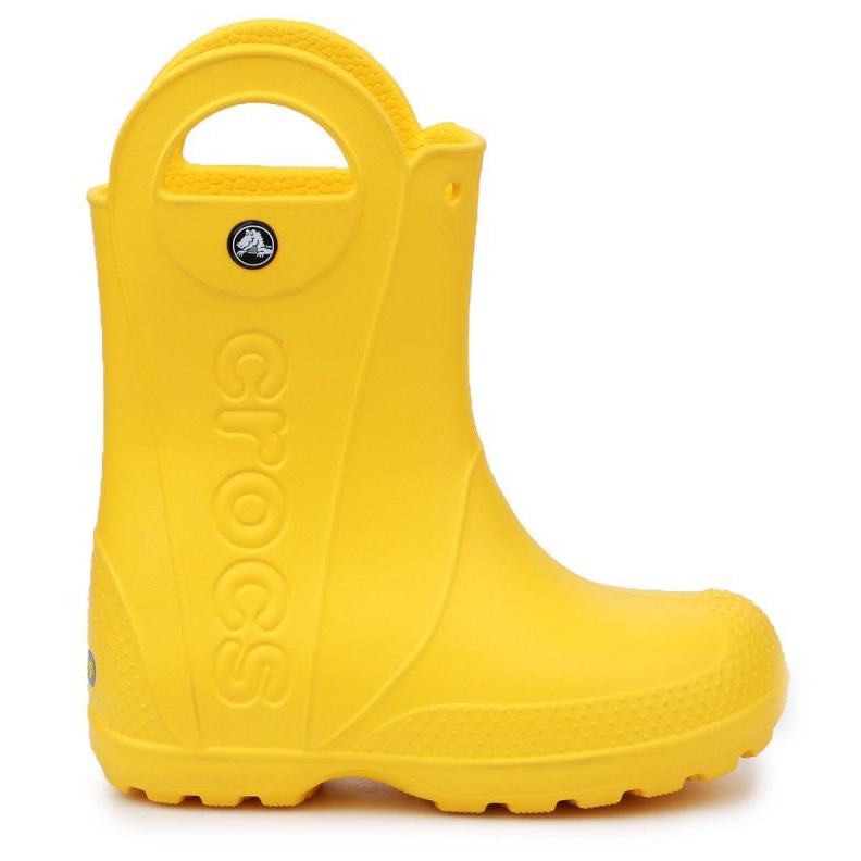 Buty Crocs Handle It Rain Boot Jr 12803-730 brązowe żółte