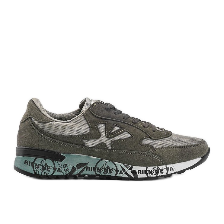 Sneakersy męskie khaki Omarion wielokolorowe zielone