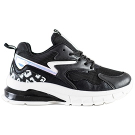 SHELOVET Wygodne Sneakersy Fashion czarne
