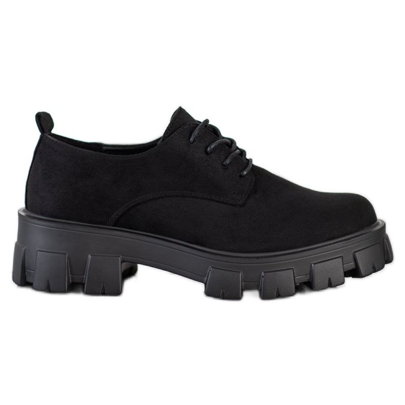 Seastar Modne Półbuty Na Platformie czarne