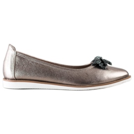 Baleriny z frędzlami Sergio Leone brązowe wielokolorowe