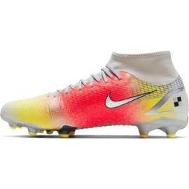 Buty piłkarskie Nike Mercurial Superfly 8 Academy Mds FG/MG M CV0948 108 czerwone pomarańczowe