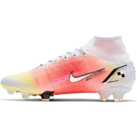 Buty piłkarskie Nike Mercurial Superfly 8 Elite Mds Fg M CV0959 108 czerwony, biały, pomarańczowy pomarańcze i czerwienie