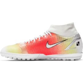 Buty piłkarskie Nike Mercurial Superfly 8 Academy Mds Tf CV0952 118 czerwony, biały, żółty pomarańczowe