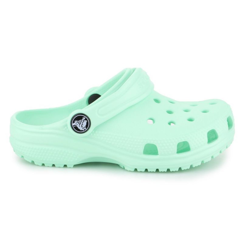 Klapki Crocs Classic Clog K Jr 204536-3TI zielone