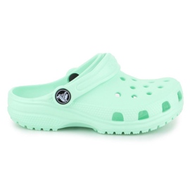 Klapki Crocs Classic Clog K Jr 204536-3TI zielone