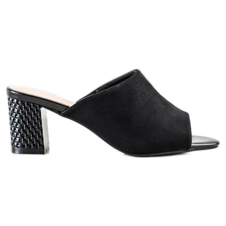 Eleganckie Klapki Sergio Leone czarne