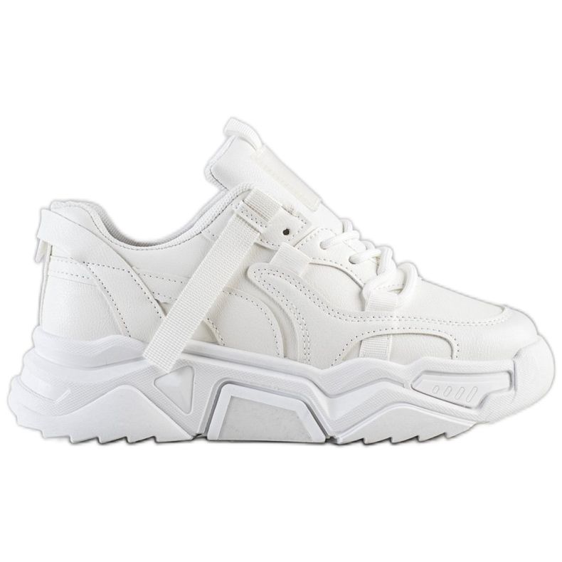 SHELOVET Białe Sneakersy