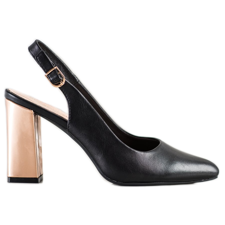 Czółenka Na Słupku Sergio Leone czarne