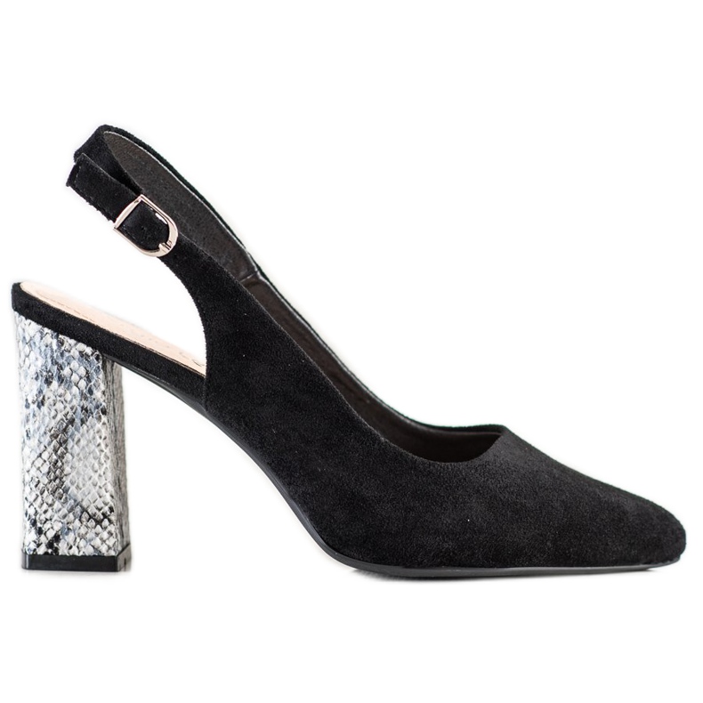 Czółenka Na Słupku Sergio Leone czarne