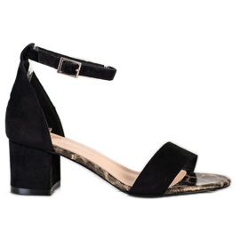 Sandały Na Słupku Sergio Leone czarne