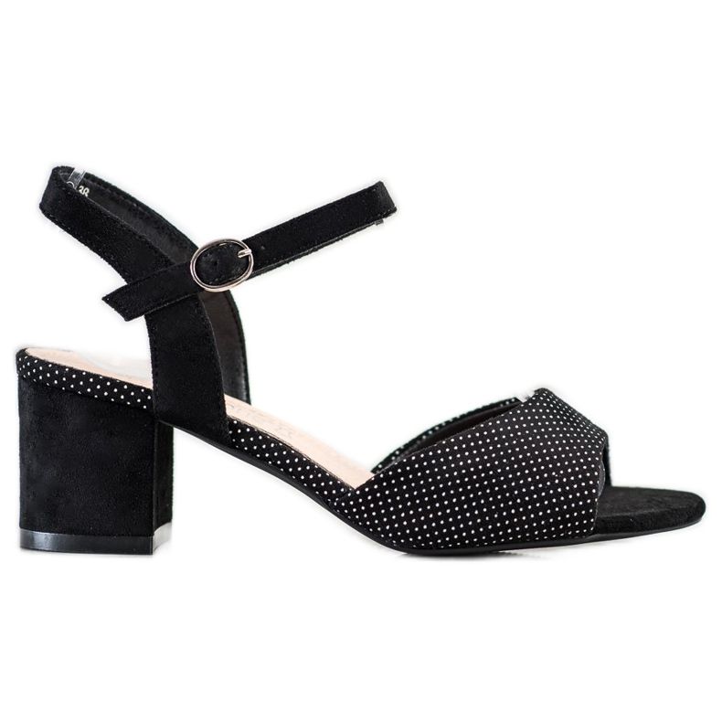 Czarne Sandałki Na Słupku Sergio Leone