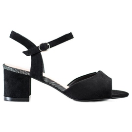 Czarne Sandałki Na Słupku Sergio Leone