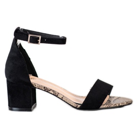 Sandały Na Słupku Sergio Leone czarne