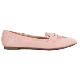 Small Swan Pudrowe Lordsy Snake Print różowe