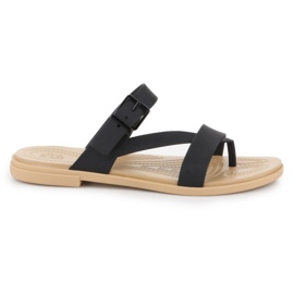 Sandały Crocs Tulum Toe Post Sandal W 206108-00W czarne