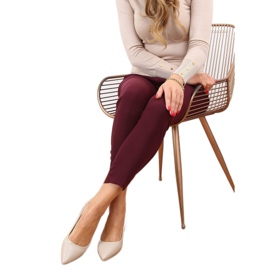 Czółenka na szerokim obcasie beżowe CL76P Beige beżowy