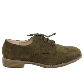 Mokasyny sznurowane zielone G325 Green