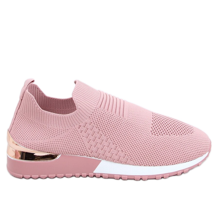 Buty sportowe skarpetkowe różowe LDH006 Pink