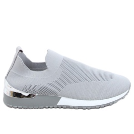 Buty sportowe skarpetkowe szare LDH006 Grey