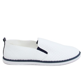Trampki slip-on białe AA620 Navy
