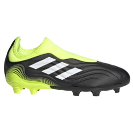 Buty piłkarskie adidas Copa Sense.3 Ll Fg Junior FX1982 czarne żółte