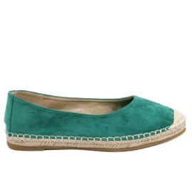 Espadryle damskie zielone CD-3 Green