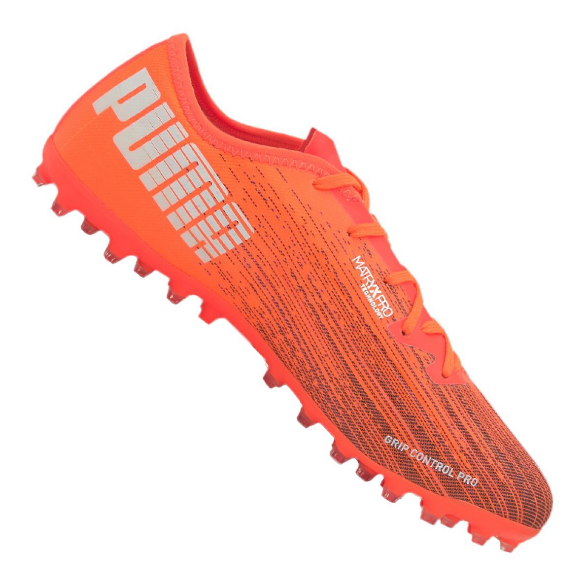 Buty piłkarskie Puma Ultra 2.1 Mg M 106082-01 pomarańczowe