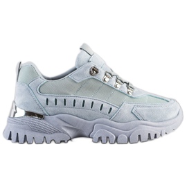 SHELOVET Niebieskie Sneakersy