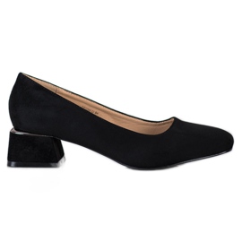 Filippo Czółenka Na Szerokim Obcasie czarne