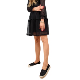 Espadryle damskie czarne A666-ESP-1 Black